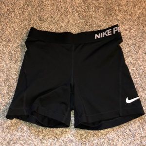 Nike pro size small dri fit spandex shorts